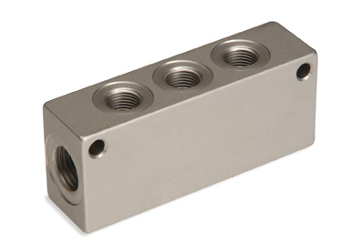 3/8 x 1/4 BSPP MANIFOLD SINGLE SIDED 6 OUT - 3053 3/86L-1/4